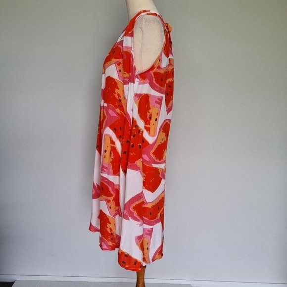 Masai Copenhagen Harper Multicolour Fruit Print Sleeveless Swing Dress Size S - Picture 3 of 7